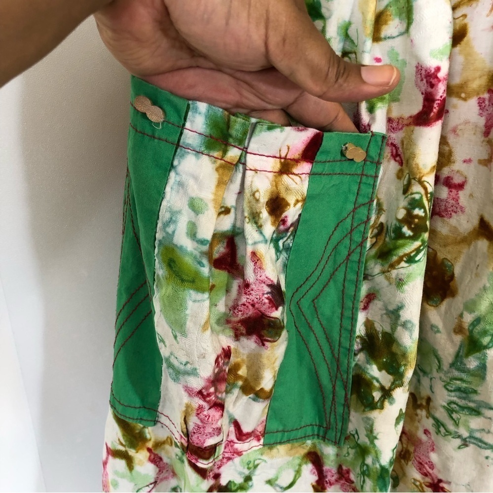 Vintage 60s-70s Multi Tie Dye Muu Muu/Lounge/Beach/Sun Dress - Picture 6 of 11
